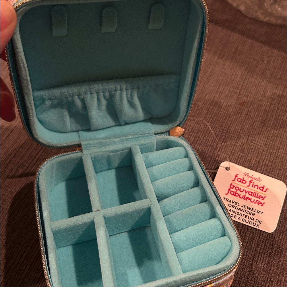 Travel Jewelry Organizer Case 60s Retro Print NWT - Picture 2 of 7